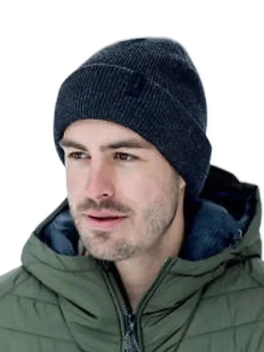 Bula Beanie Merino Wool Blend Hat Toque Adult One Size Gray Knit Canada Ski Warm